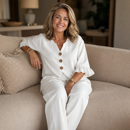 Daria Mecocci™ Breathable Two-Piece Set for Effortless Comfort
