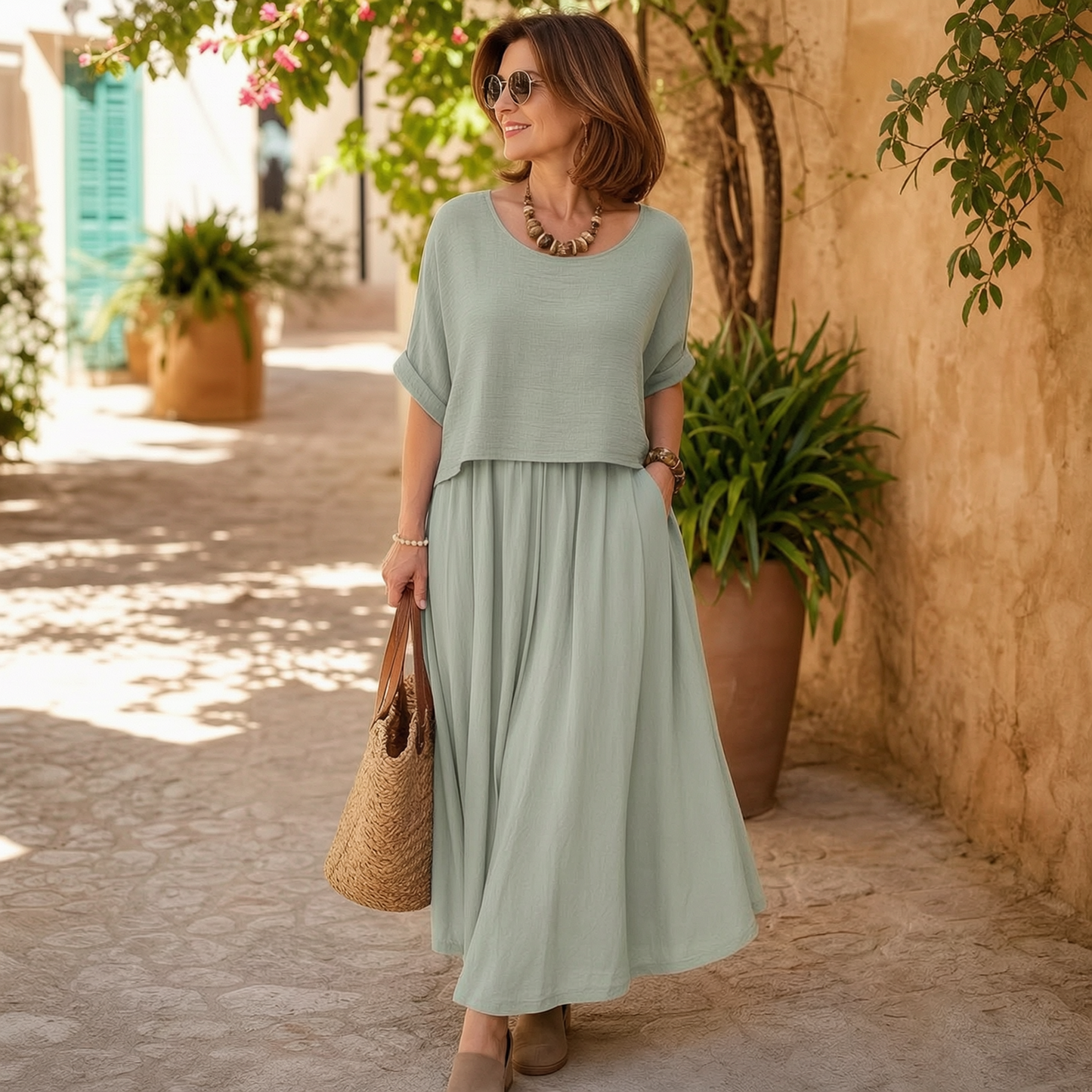 Daria Panozzo™ Effortless Two-Piece Summer Outfit