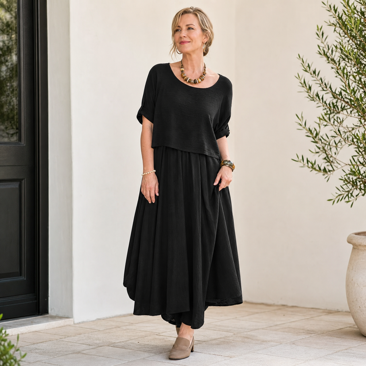 Daria Panozzo™ Effortless Two-Piece Summer Outfit