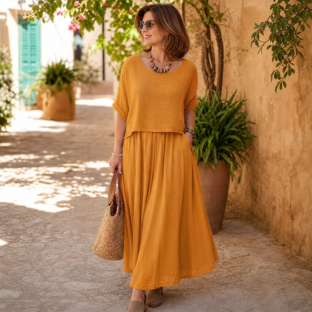 Daria Panozzo™ Effortless Two-Piece Summer Outfit
