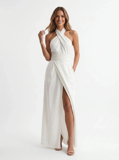 Daria Ungaretti™ Elegant Halter Dress for Special Events