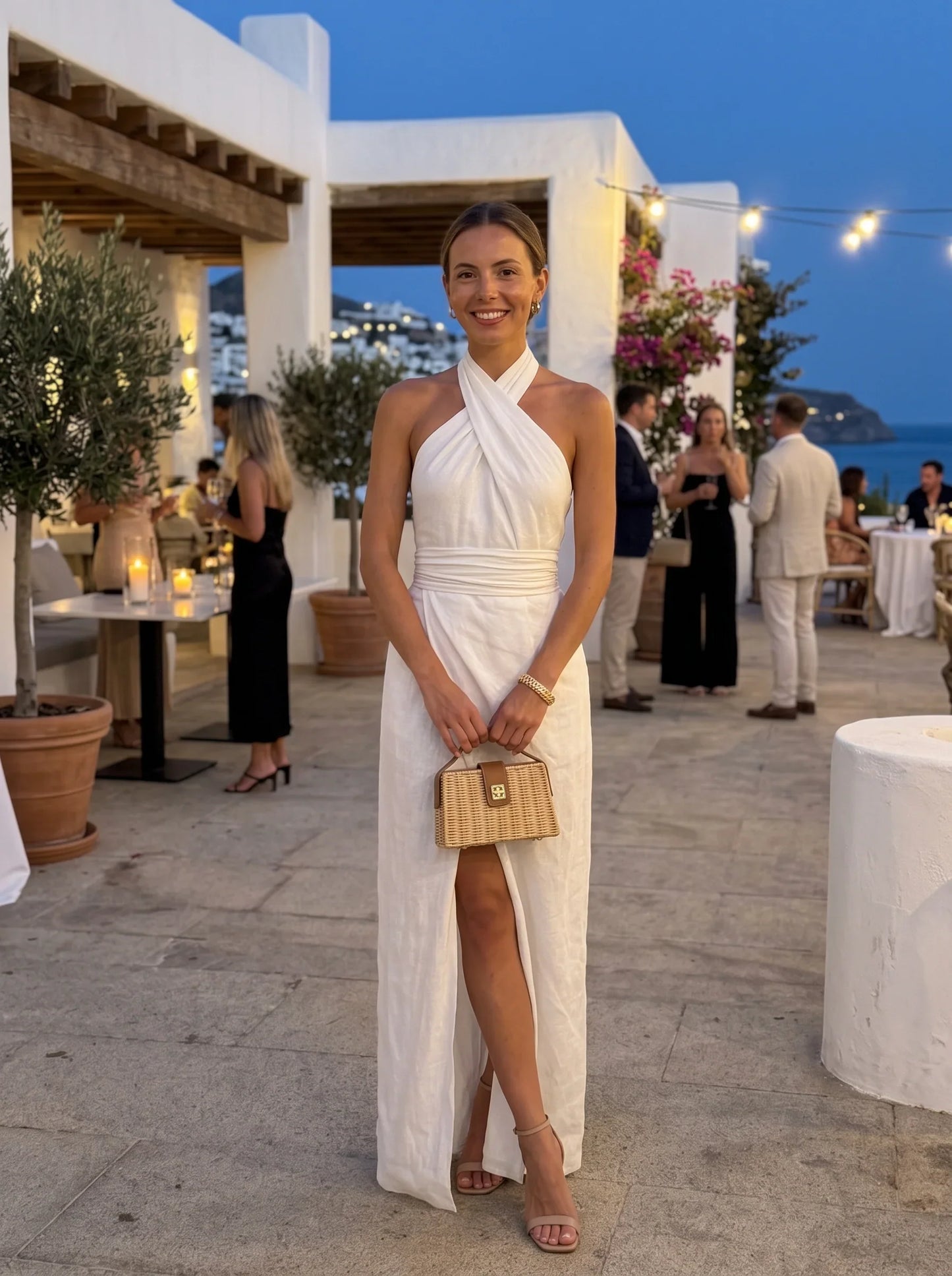 Daria Ungaretti™ Elegant Halter Dress for Special Events