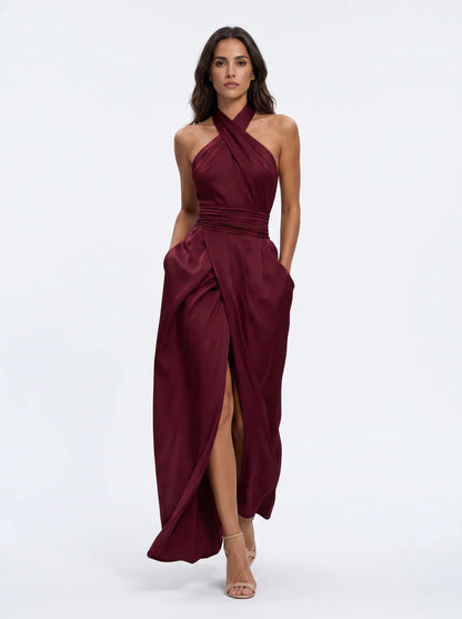 Daria Ungaretti™ Elegant Halter Dress for Special Events