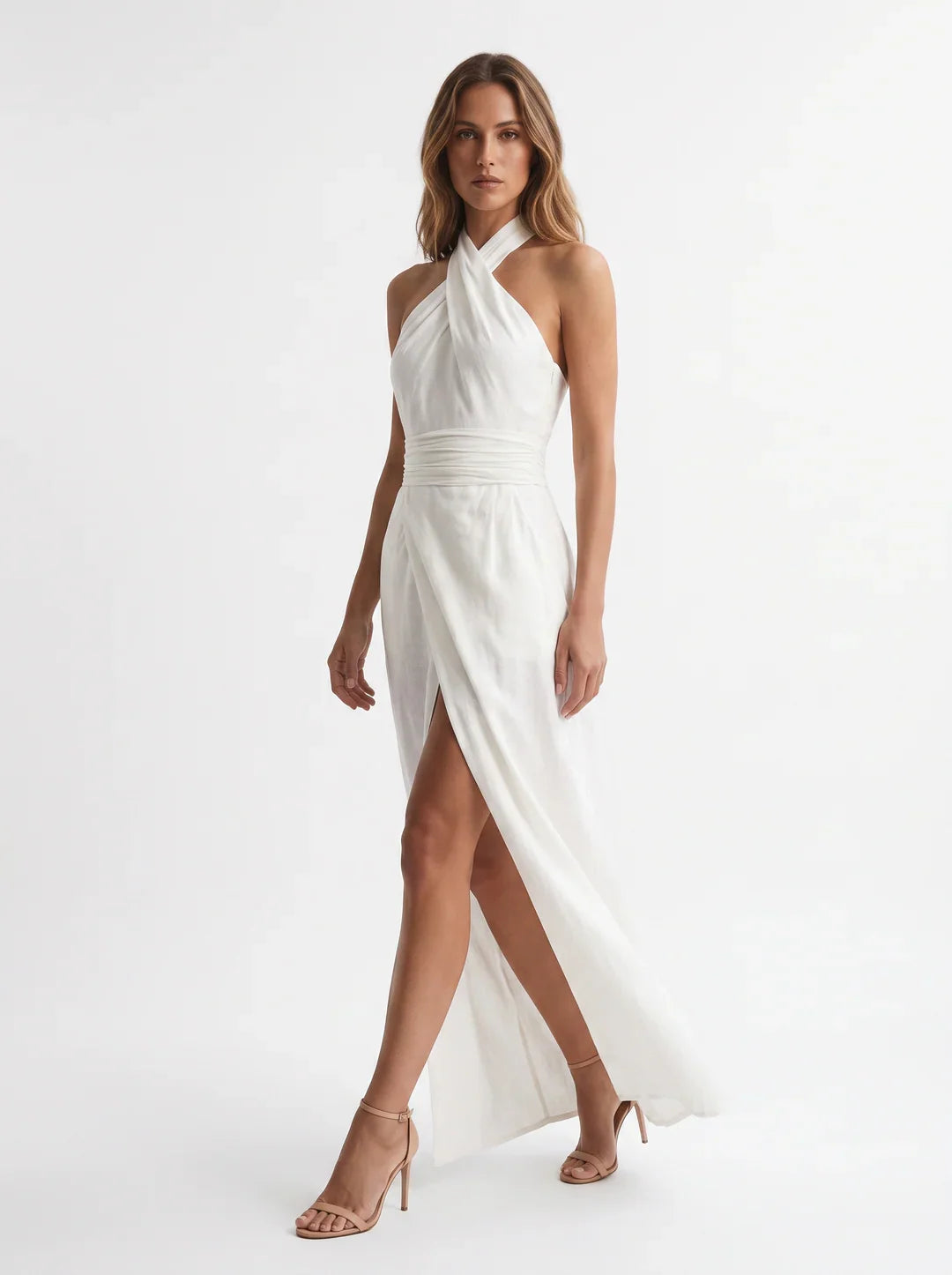 Daria Ungaretti™ Elegant Halter Dress for Special Events