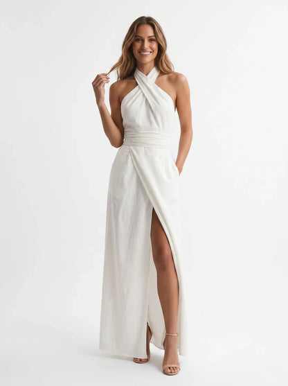 Daria Ungaretti™ Elegant Halter Dress for Special Events