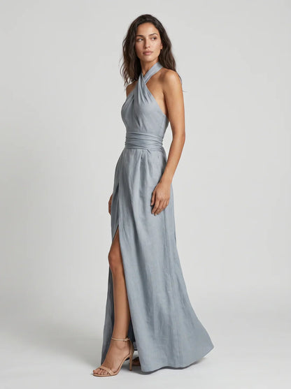 Daria Ungaretti™ Elegant Halter Dress for Special Events