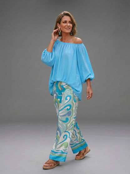 Debora Barchetti™ Effortless Off-Shoulder Matching Set
