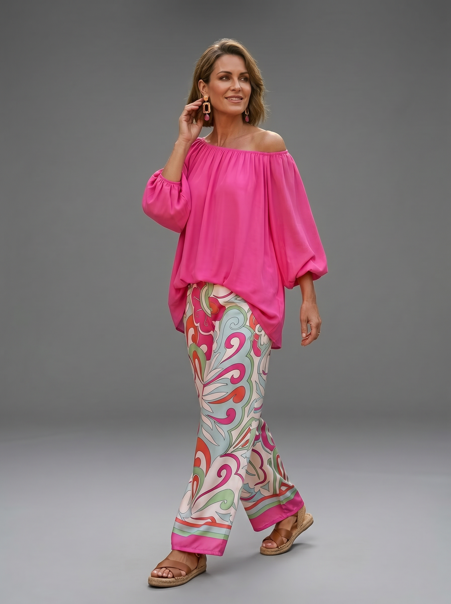 Debora Barchetti™ Effortless Off-Shoulder Matching Set