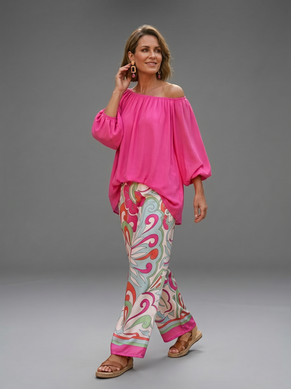 Debora Barchetti™ Effortless Off-Shoulder Matching Set