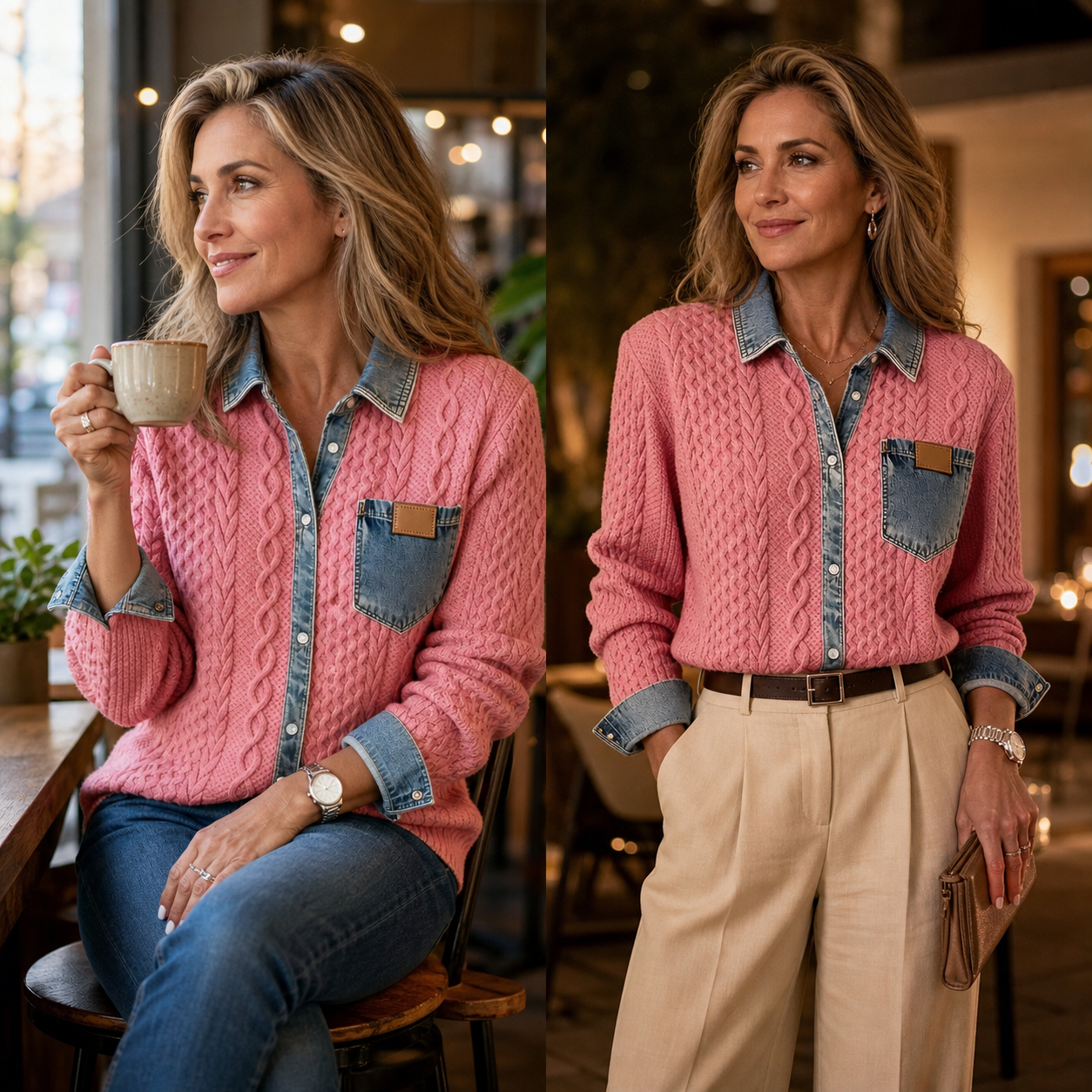 Debora Baronetti™ Cozy Braided Jacket for Effortless Casual Looks