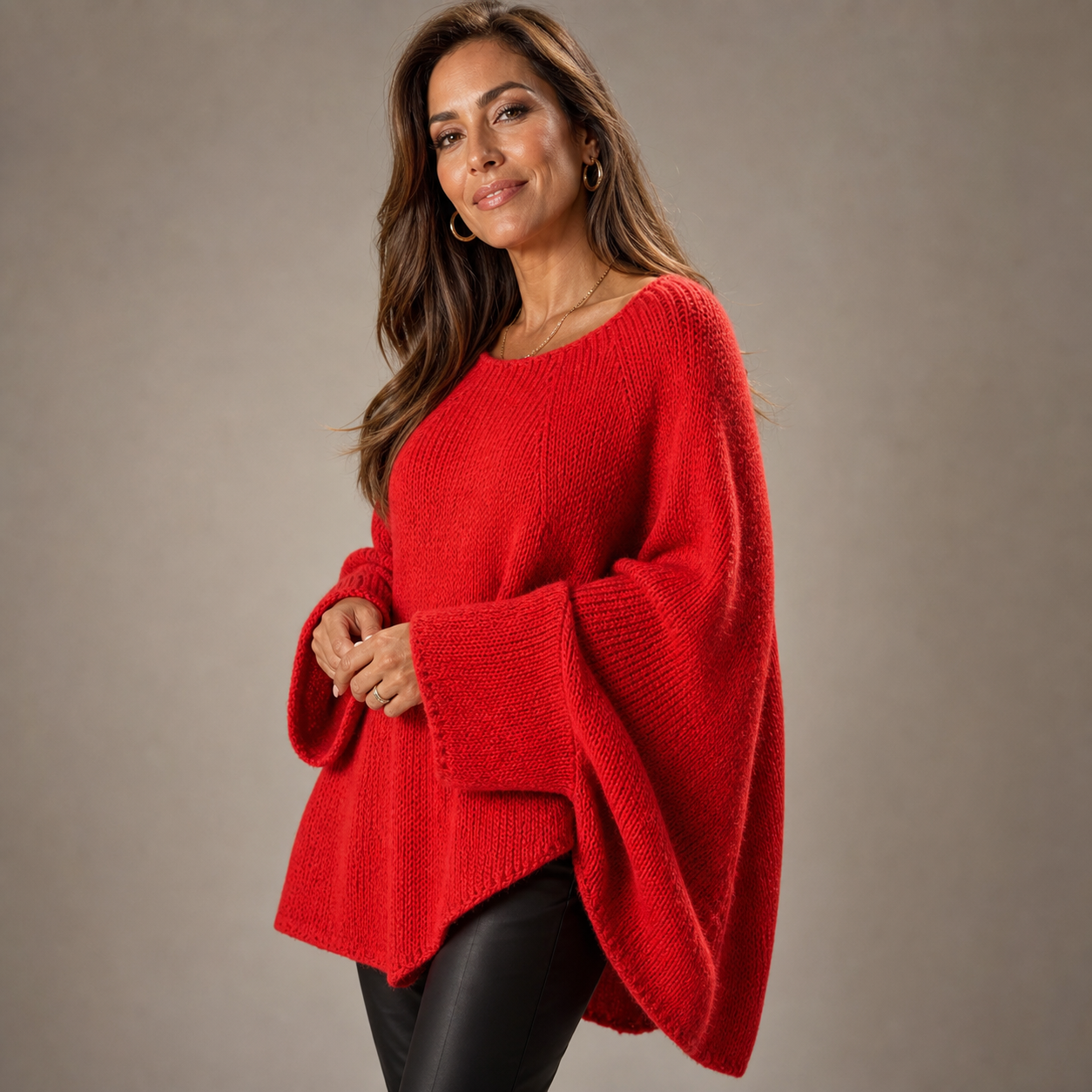 Debora Bartolomei™ Cozy Hooded Sweater for Elegant Warmth