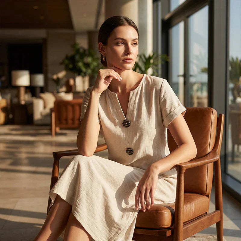 Debora Scarabelli™ Effortless Midi Dress for Warm Weather