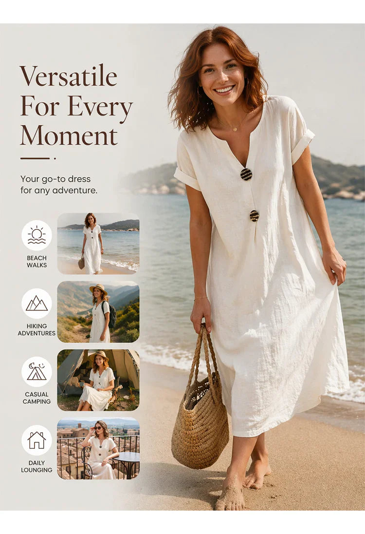 Debora Scarabelli™ Effortless Midi Dress for Warm Weather