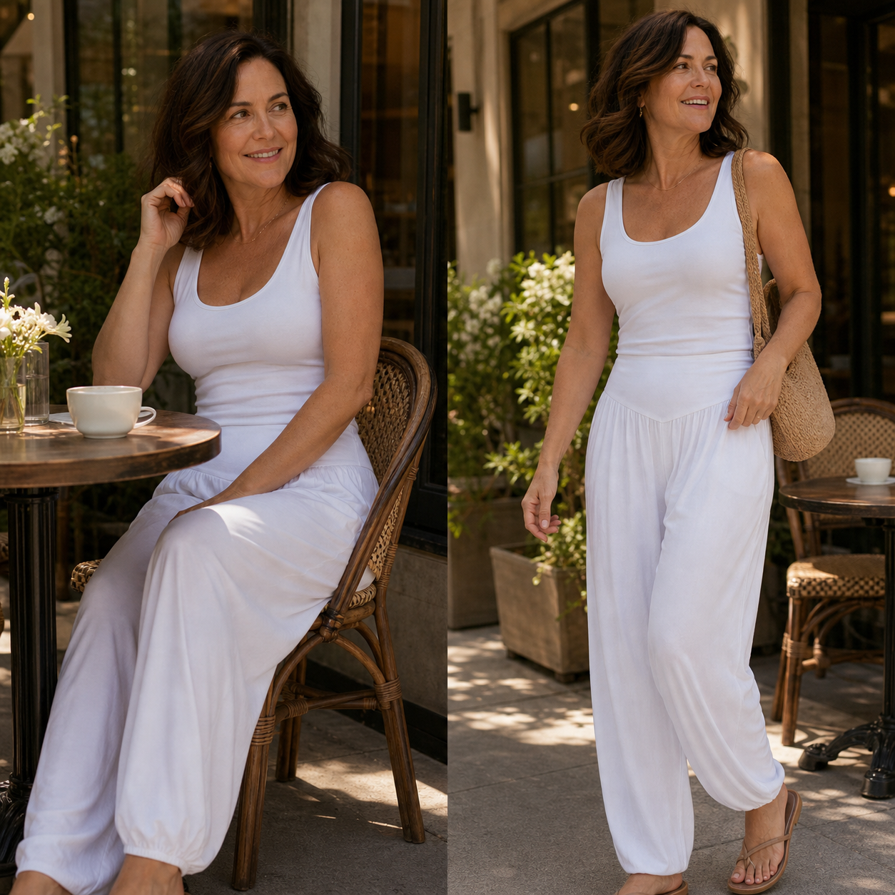 Delia Borsani™ High Waist Wide Leg Pants for Flattering Comfort