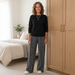 Diamante Croce™ Casual Top & Pants Set for Effortless Outings