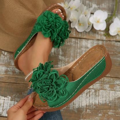Diletta Baronetti™ Elegant Floral Wedge Sandals
