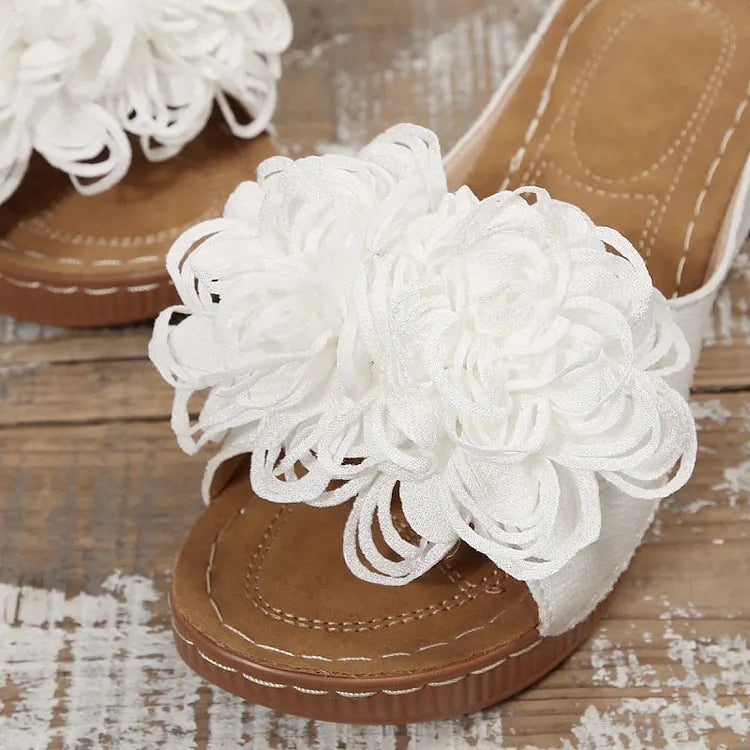 Diletta Baronetti™ Elegant Floral Wedge Sandals