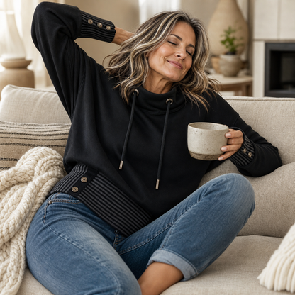 Dionisia Imperiale™ Stand-collar Sweatshirt for Effortless Everyday Style