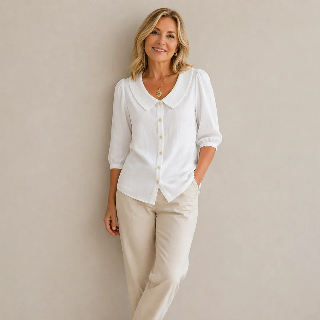 Domenica Bassetti™ Effortless Round Neck Blouse