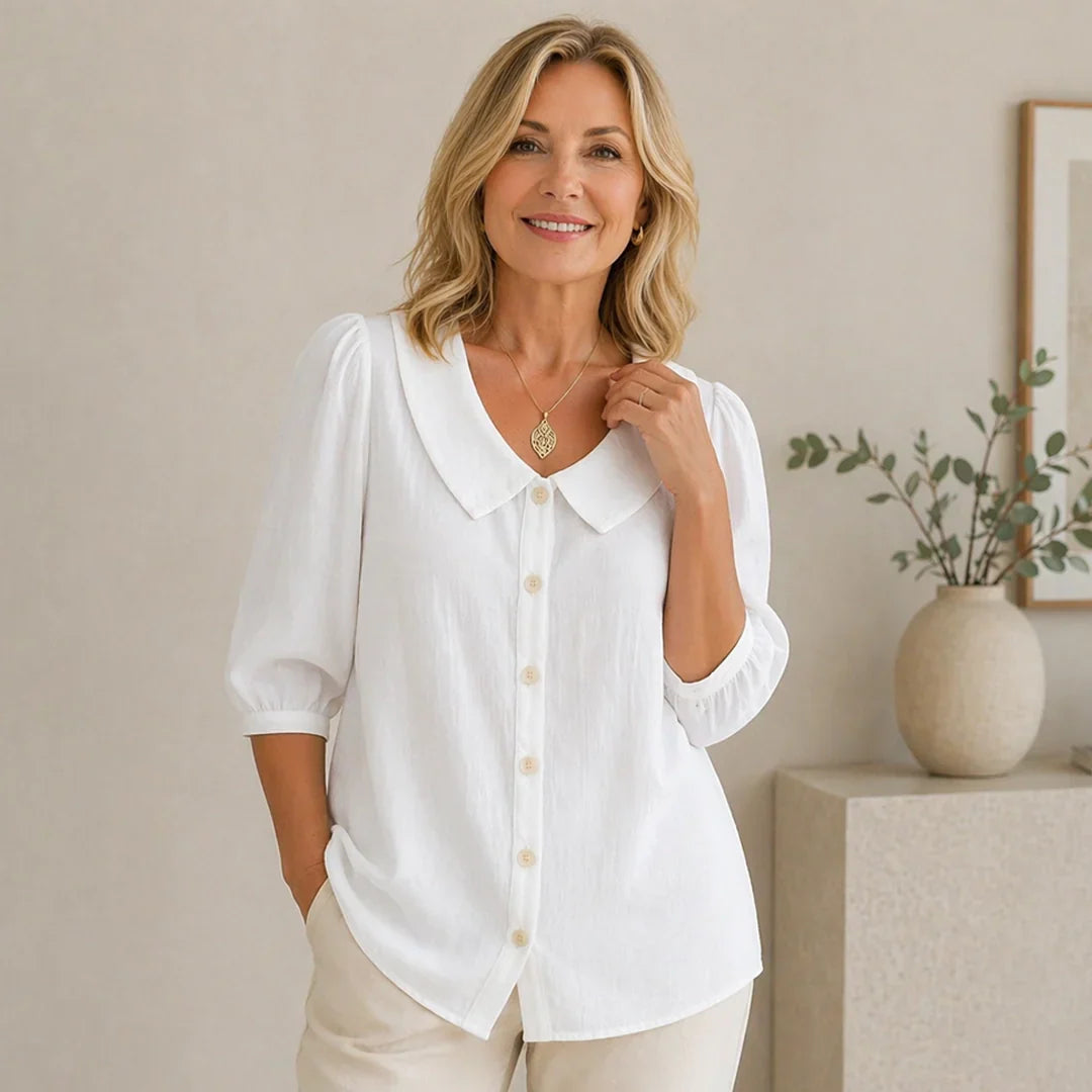 Domenica Bassetti™ Effortless Round Neck Blouse