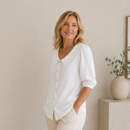Domenica Bassetti™ Effortless Round Neck Blouse