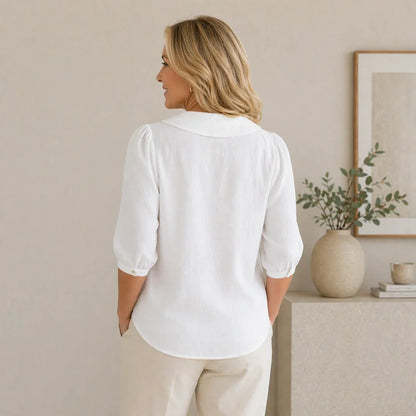 Domenica Bassetti™ Effortless Round Neck Blouse