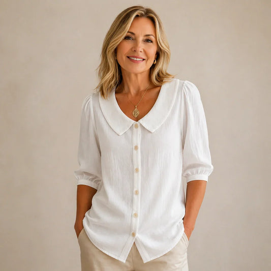 Domenica Bassetti™ Effortless Round Neck Blouse