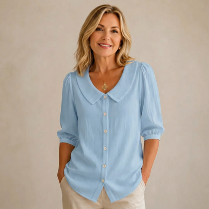 Domenica Bassetti™ Effortless Round Neck Blouse