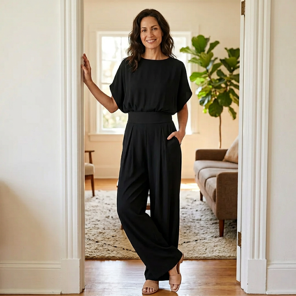 Donatella Sansoni™ Feminine Fitted Waist Jumpsuit
