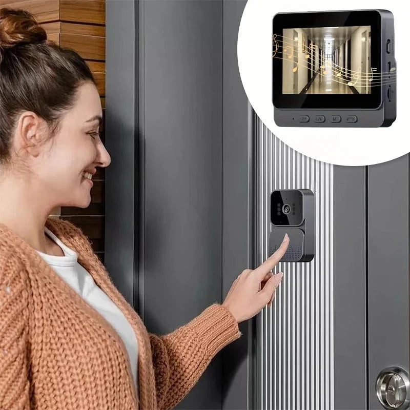 DoorView Pro™ Wireless Video Doorbell for Safer Answering