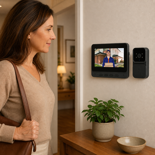 DoorView Pro™ Wireless Video Doorbell for Safer Answering