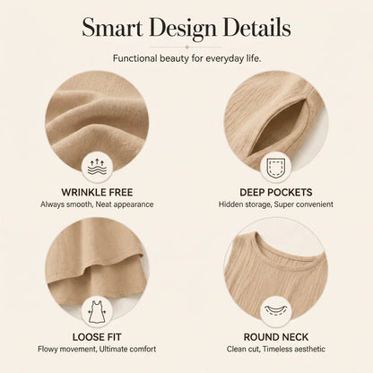 Dorotea Tofani™ Breathable Layered Summer Dress for Hot Days