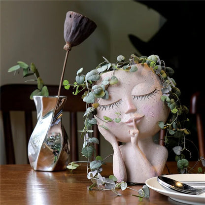 Botanica™ Flower pot with a face