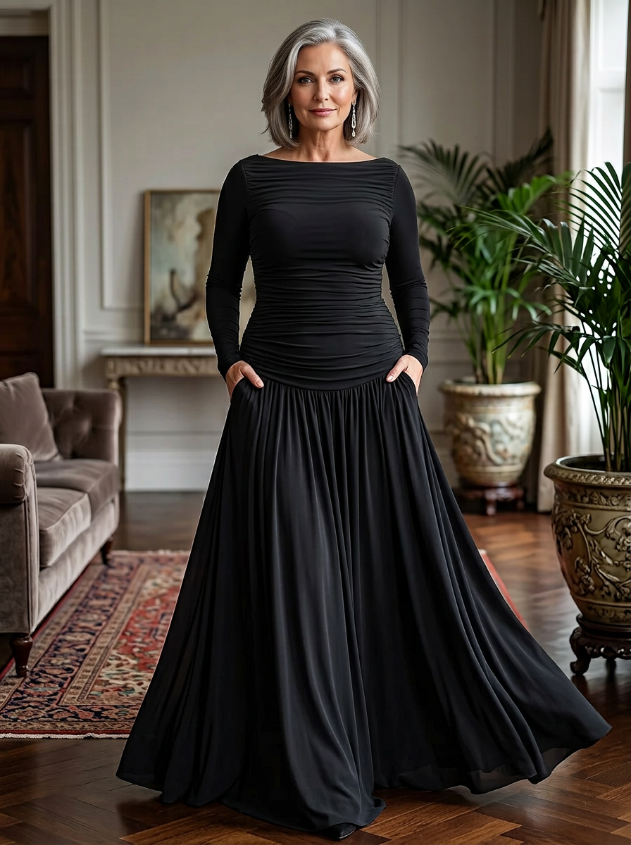 Marcella Cagnolati™ Elegant Flowy Dress for Formal Events