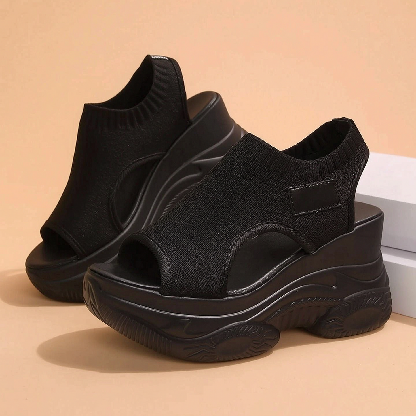 Edda Silvestri™ Elegant Open Toe Wedge Sandals