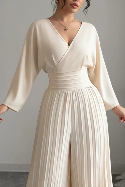 Edvige Acquaviva™ Elegant VNeck Jumpsuit for Special Events