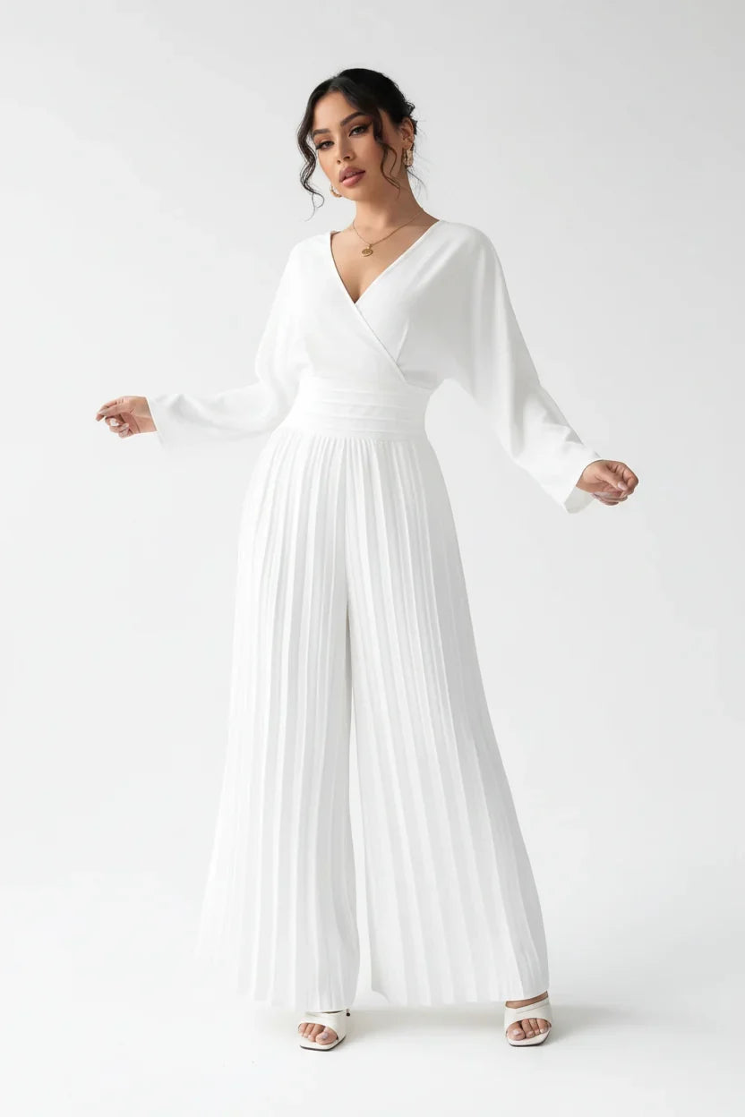 Edvige Acquaviva™ Elegant VNeck Jumpsuit for Special Events