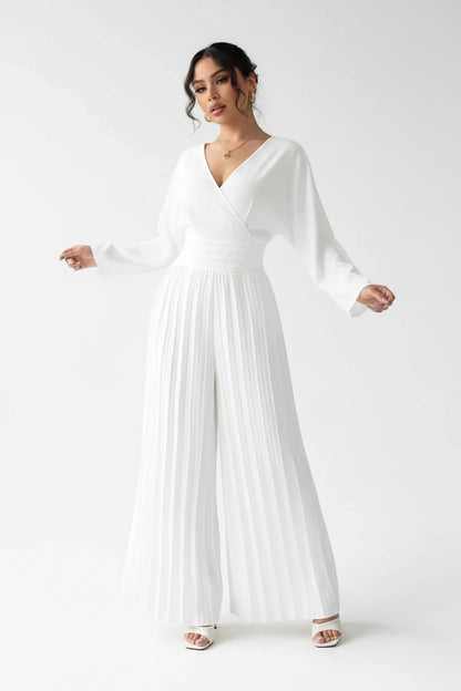 Edvige Acquaviva™ Elegant VNeck Jumpsuit for Special Events