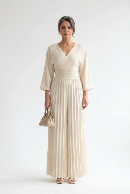 Edvige Acquaviva™ Elegant VNeck Jumpsuit for Special Events