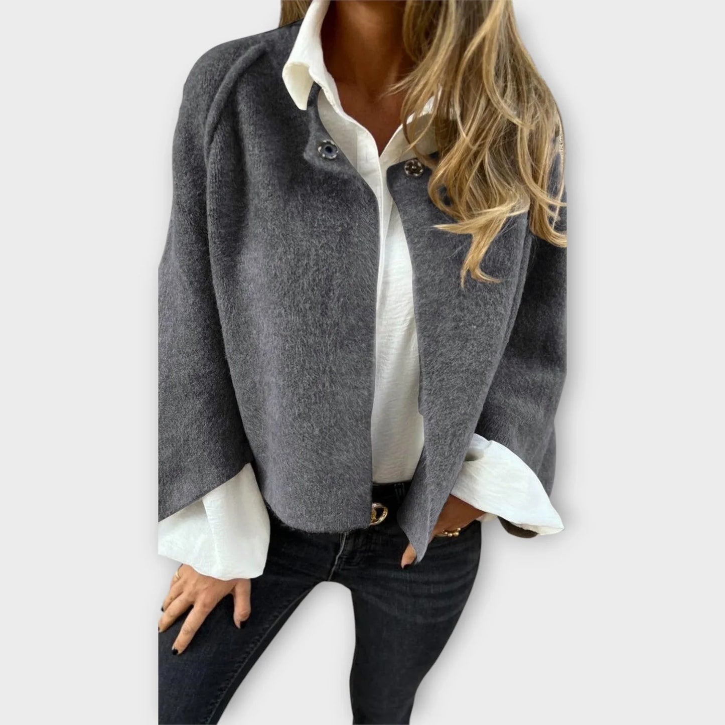 Edvige Agnelli™ Versatile Draped Top for Everyday Wear