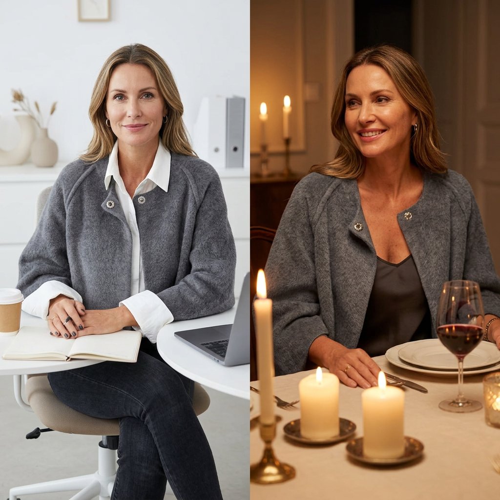 Edvige Agnelli™ Versatile Draped Top for Everyday Wear