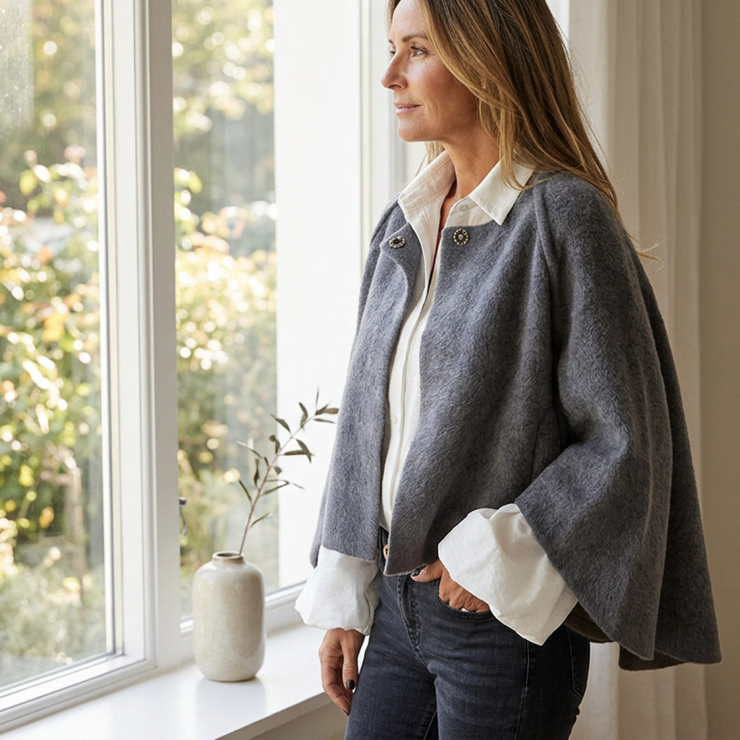Edvige Agnelli™ Versatile Draped Top for Everyday Wear