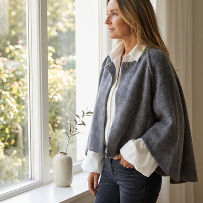 Edvige Agnelli™ Versatile Draped Top for Everyday Wear