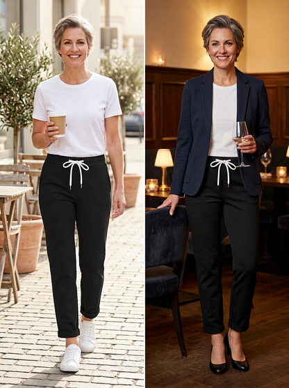 Edvige Alberti™ Elegant Stretch Trousers for All Day Comfort