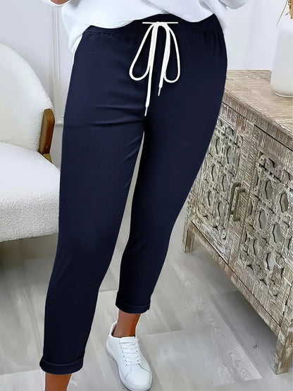 Edvige Alberti™ Elegant Stretch Trousers for All Day Comfort