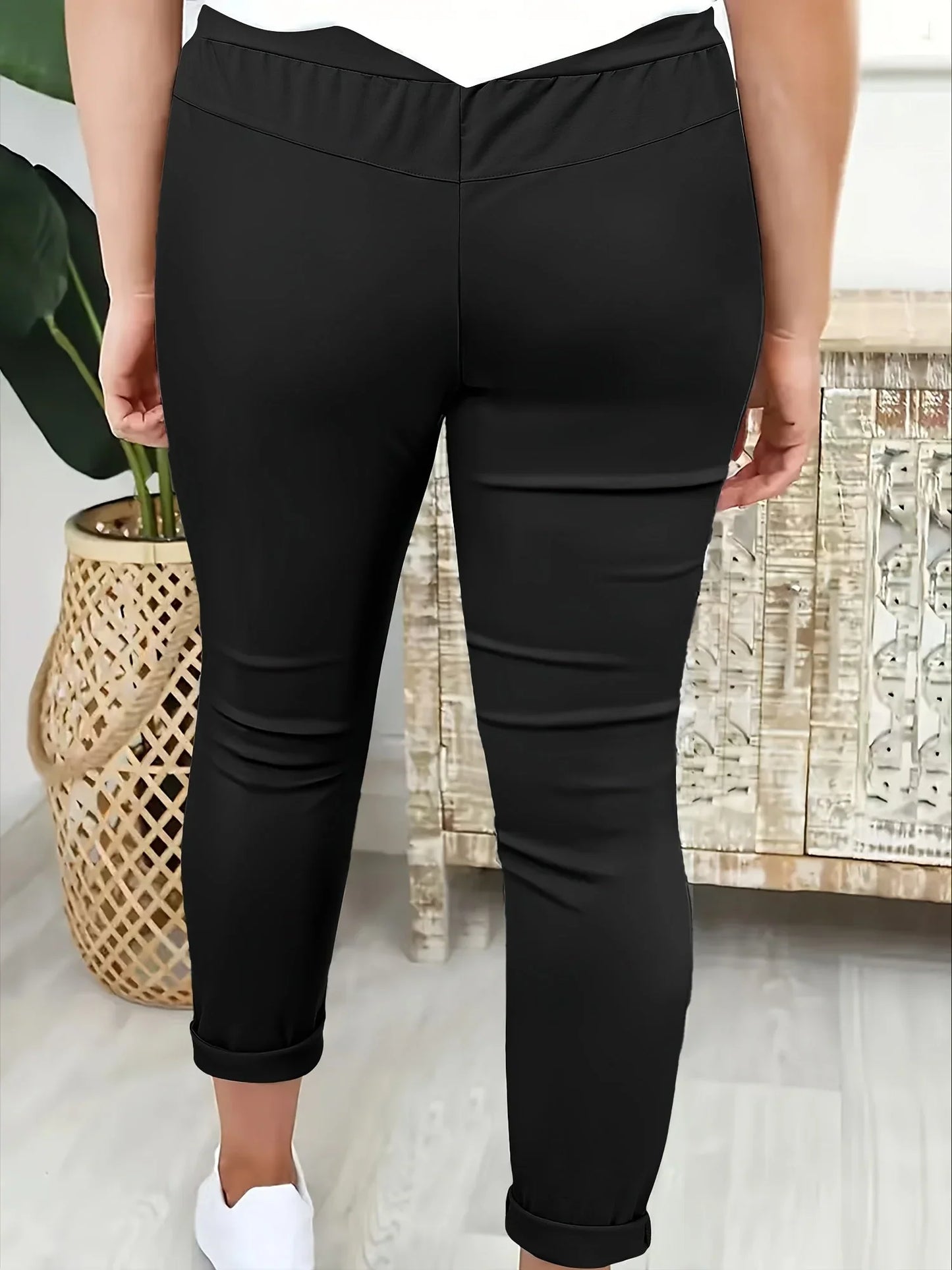 Edvige Alberti™ Elegant Stretch Trousers for All Day Comfort