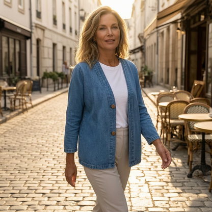 Edvige Bertozzi™ Effortless Layering Denim Jacket