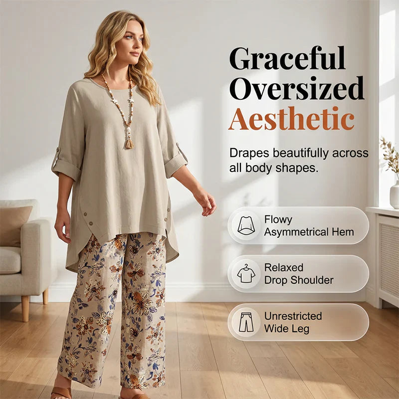 Edvige Rossignoli™ Breathable Tunic and Trouser Set