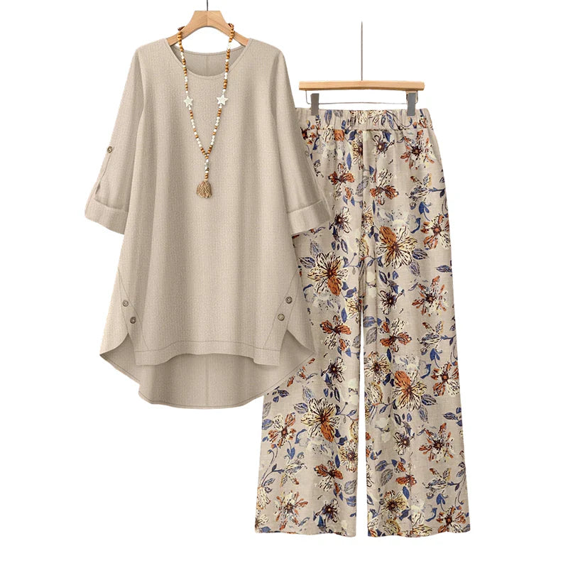 Edvige Rossignoli™ Breathable Tunic and Trouser Set