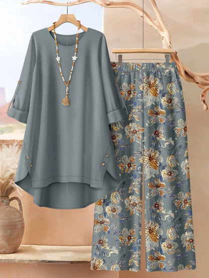 Edvige Rossignoli™ Breathable Tunic and Trouser Set